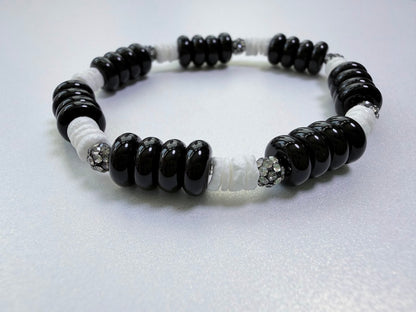 Black & White Shell Heshi Bracelet