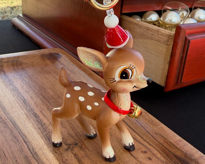 Bambi Christmas Deer Bag Charm