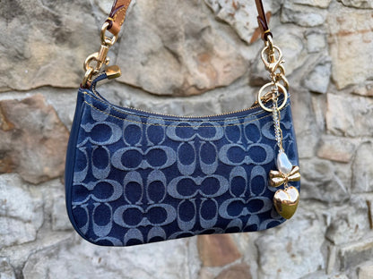 💛Gold Heart & Pearl Bag Charm