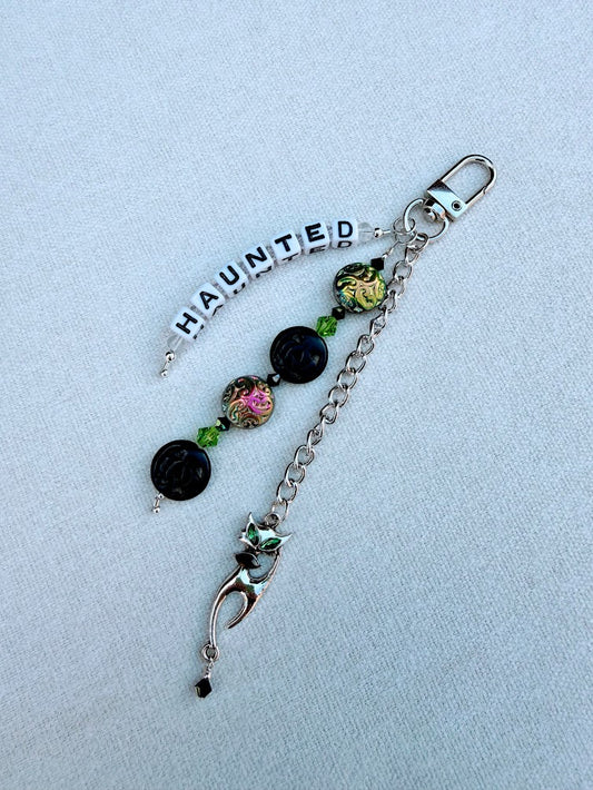 Haunted Cat Bag Charm