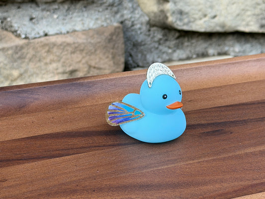 Blue Butterfly Custom Rubber Ducky