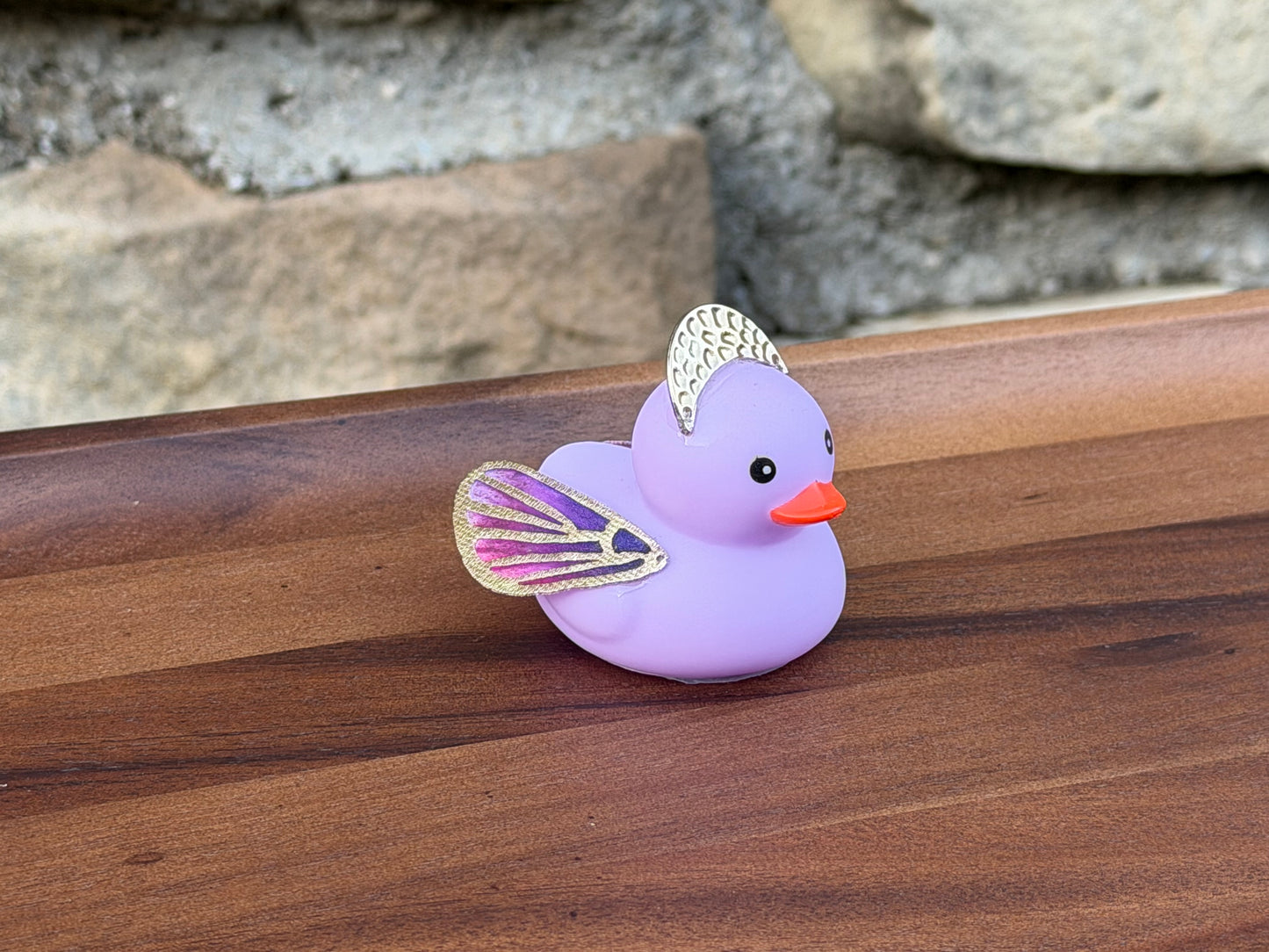 Purple Butterfly Custom Rubber Ducky
