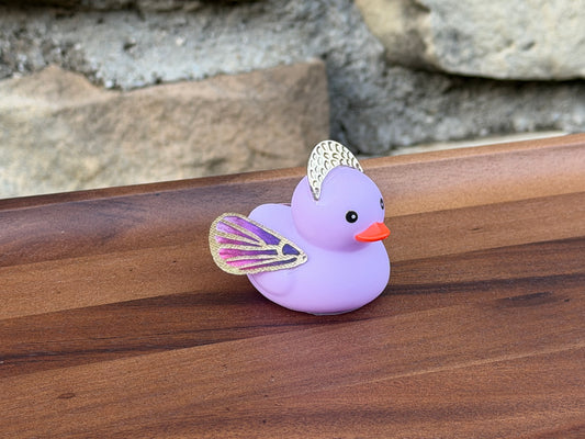Purple Butterfly Custom Rubber Ducky