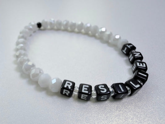 Resilient Black & White Bracelet